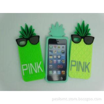 Beautifult Pineapple Silicone Iphone Case For Iphone 5S / 5